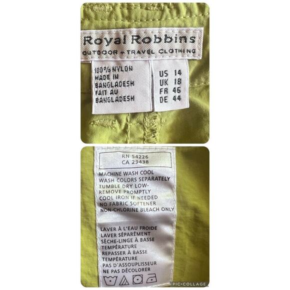 Womens Royal Robbin Backcountry Cargo 6 pocket Hiking/Walking/Traveling Shorts - Picture 7 of 14